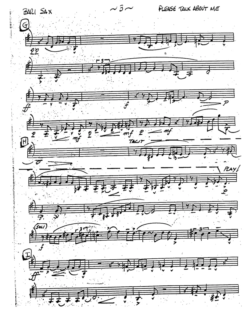 Please Talk About Me When I Return score preview