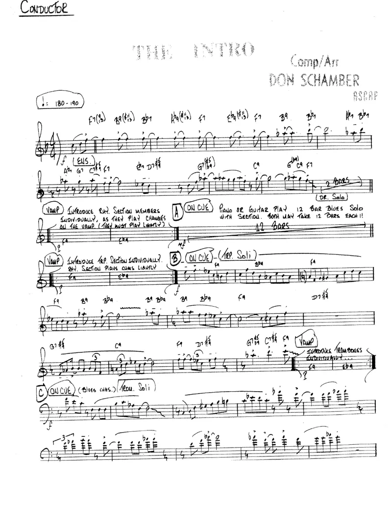 The Intro score preview