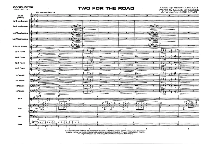 Two For The Road score preview