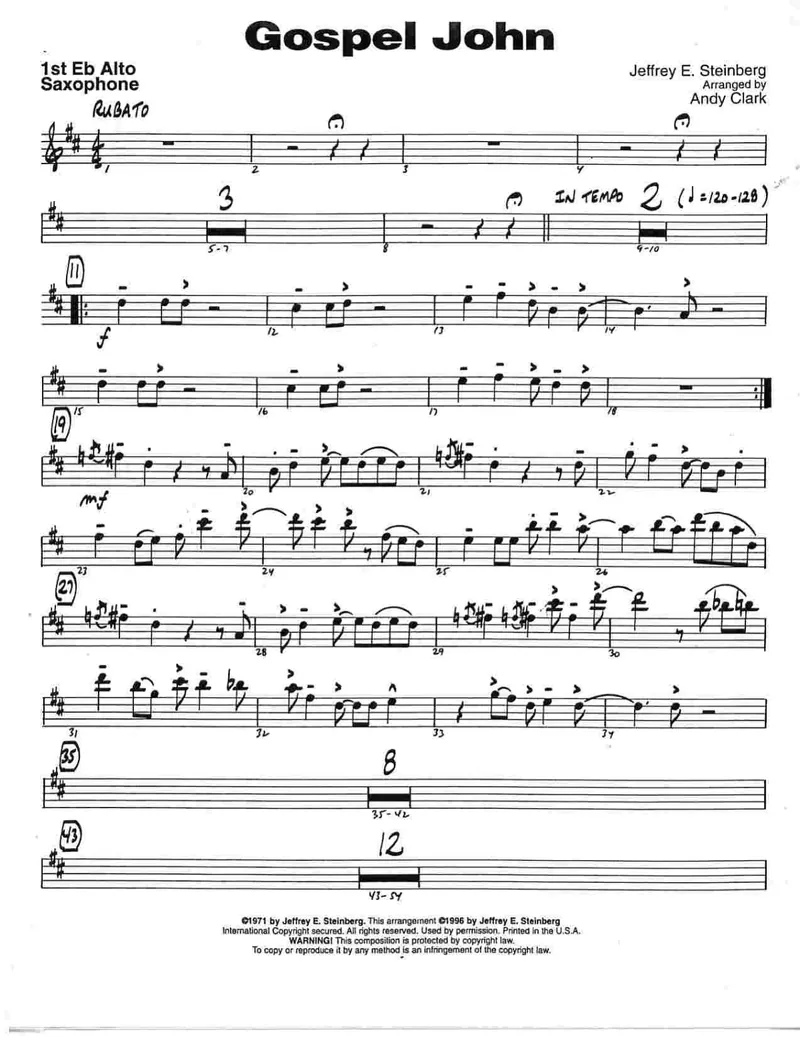 Gospel John score preview
