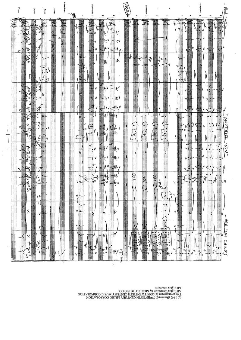 There Will Never Be Another You score preview