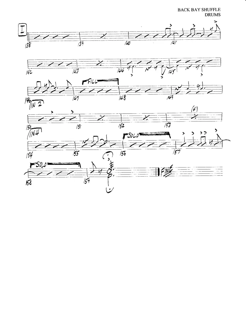 Back Bay Shuffle score preview