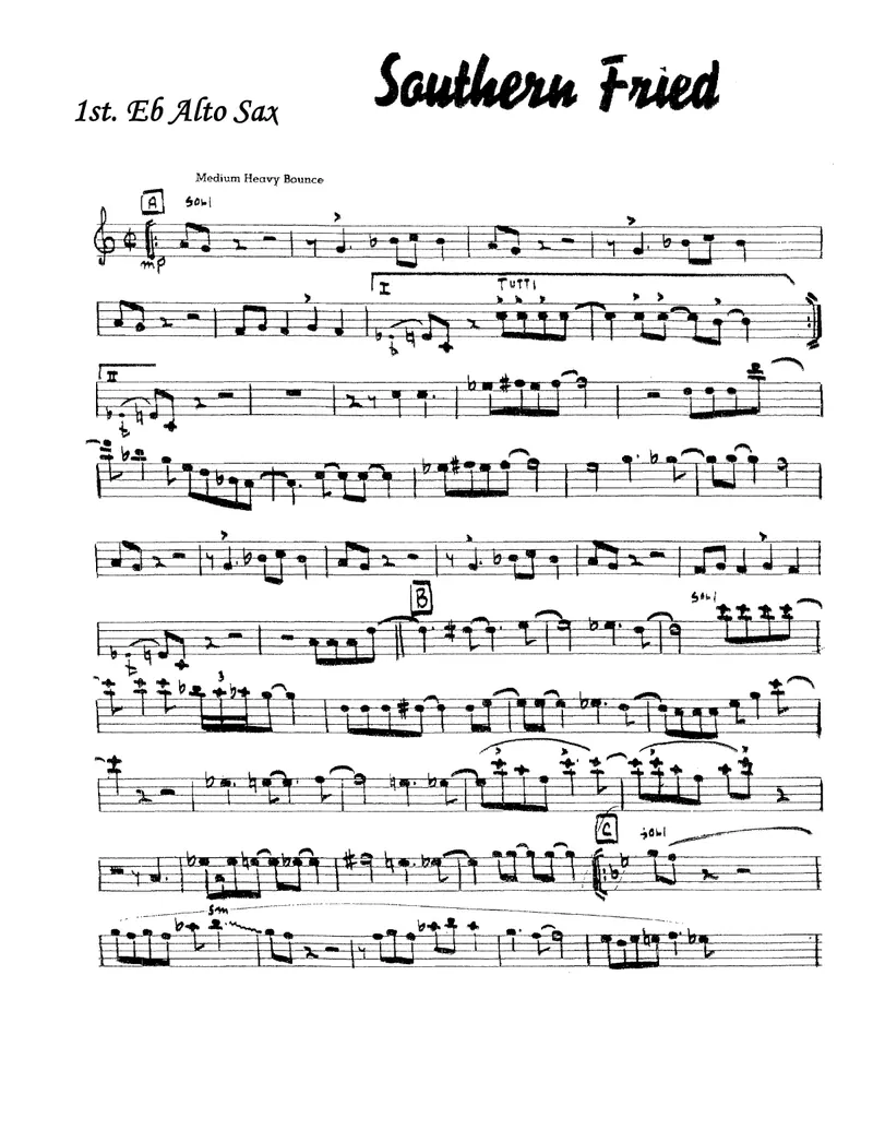 Southern Fried score preview