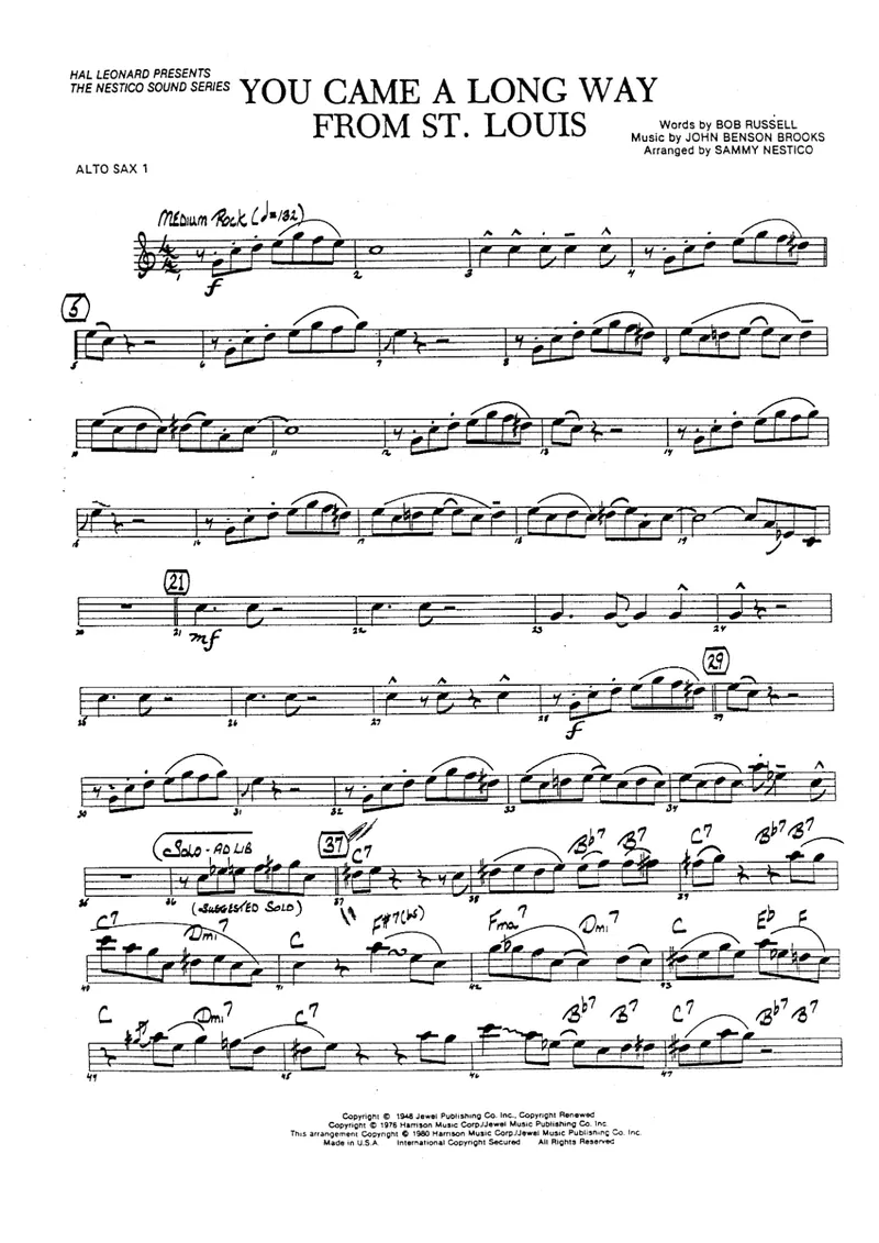 You Came A Long Way From St.Louis score preview