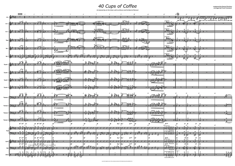40 Cups Of Coffee score preview
