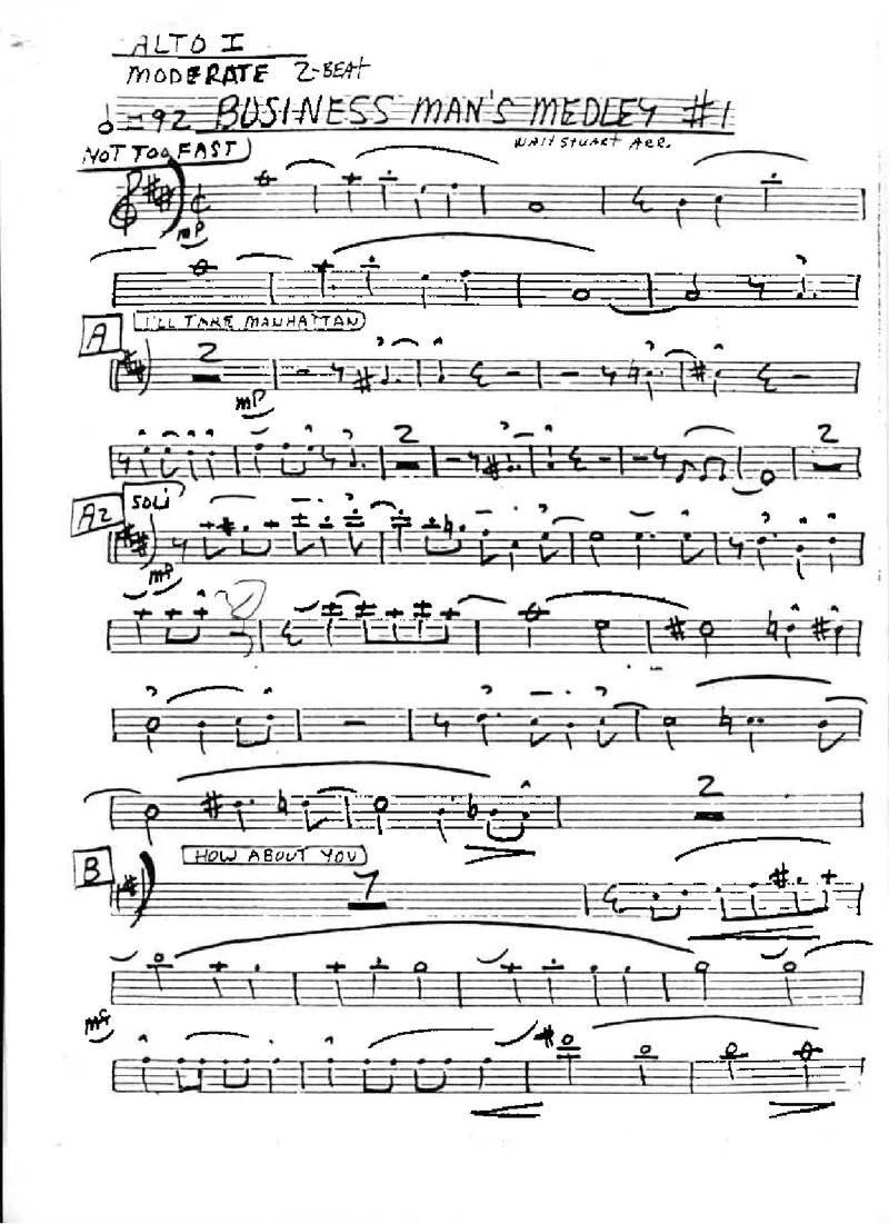 Business Man's Medley #1 score preview