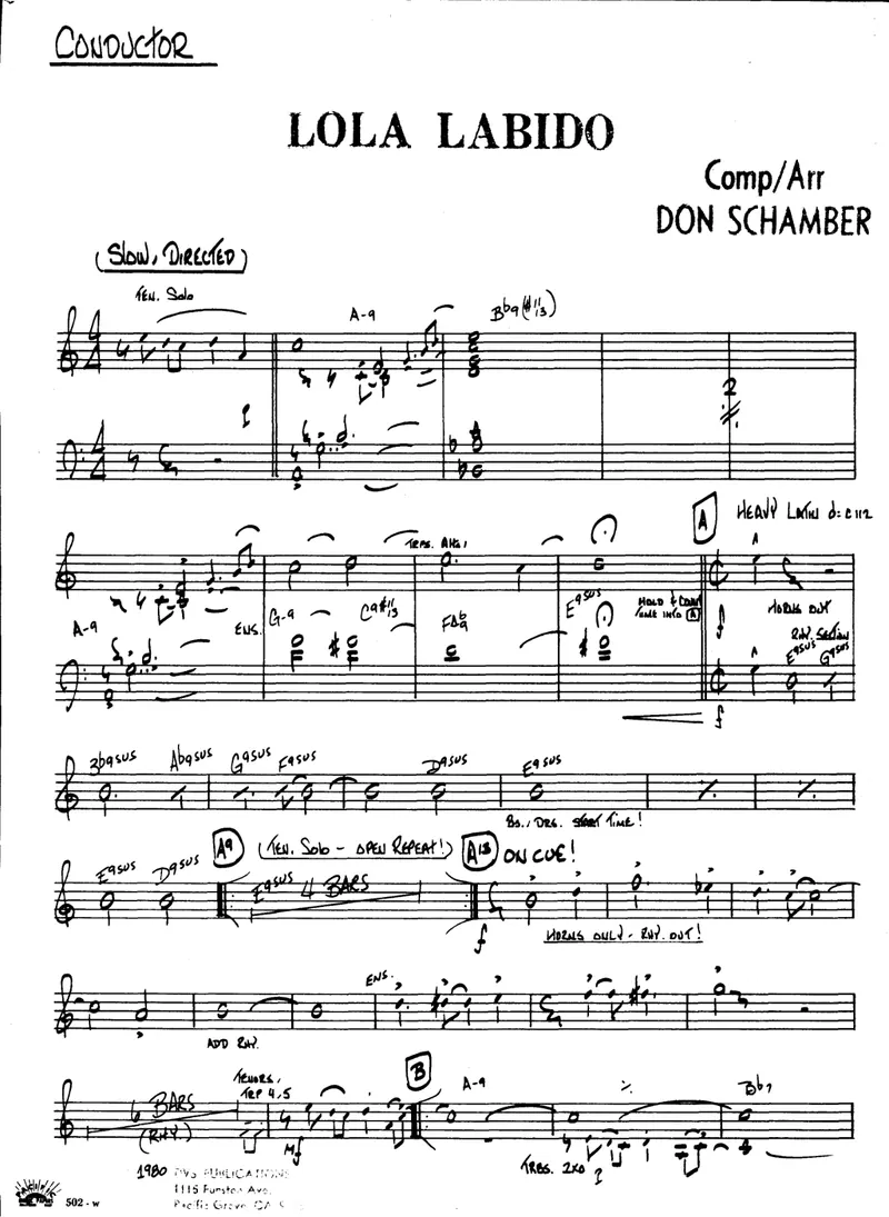 Lola Labido score preview