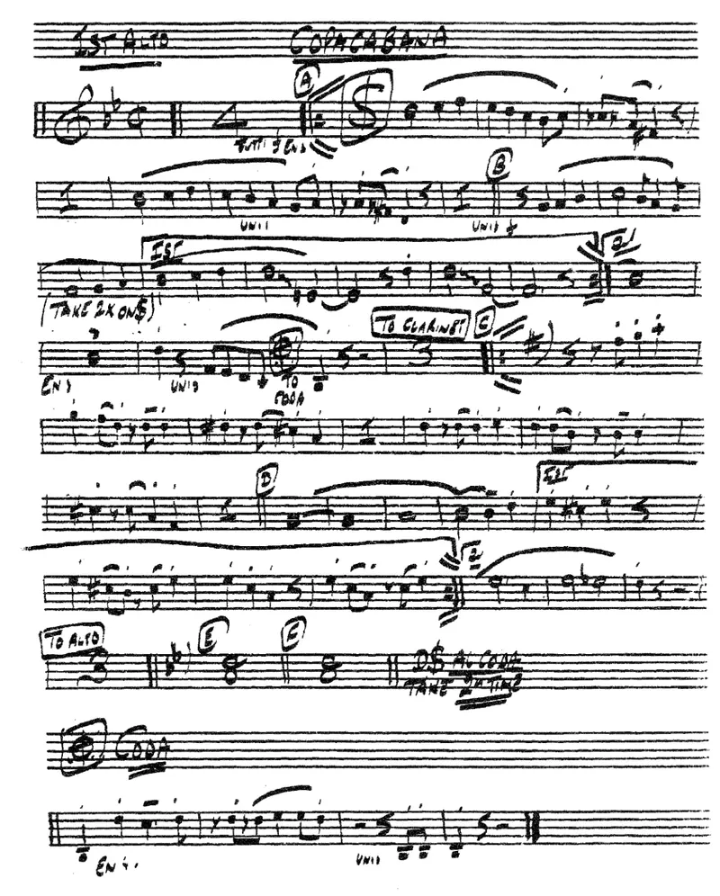Copacabana score preview