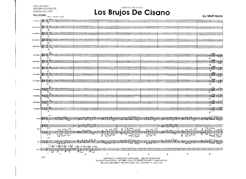 Los Brujos De Cisano score preview