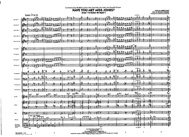 Have You Met Miss Jones score preview