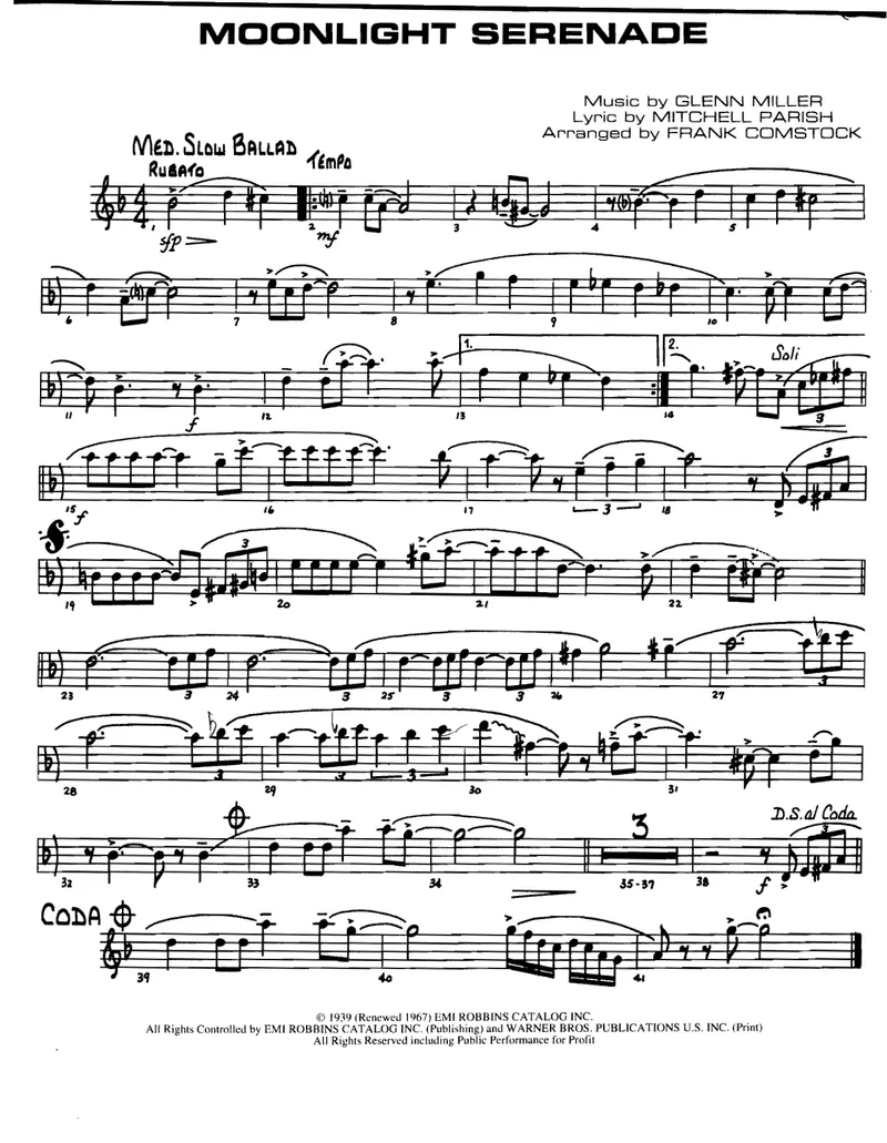 Moonlight Serenade preview page 1