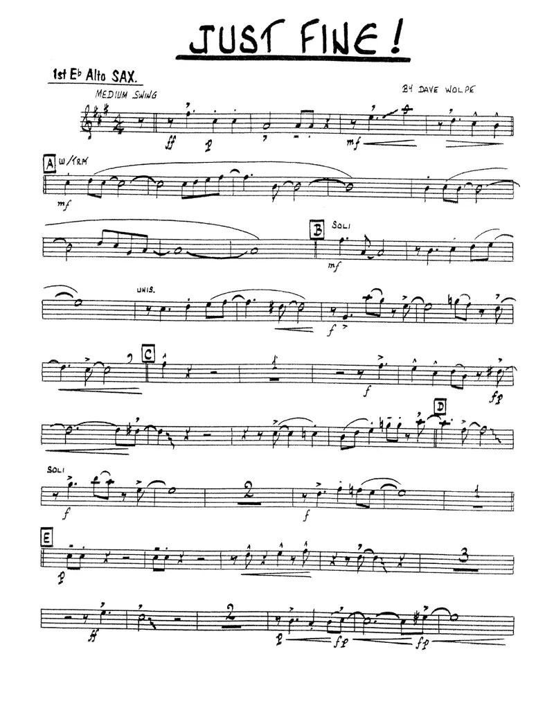 Just Fine score preview