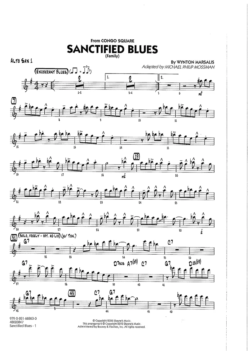 Sanctified Blues score preview