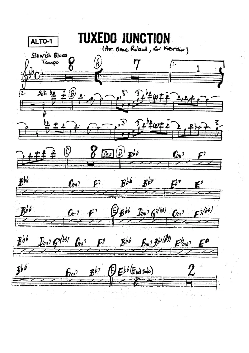 Tuxedo Junction score preview