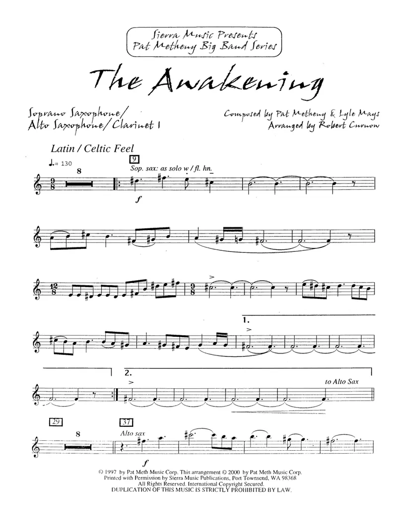 The Awakening score preview
