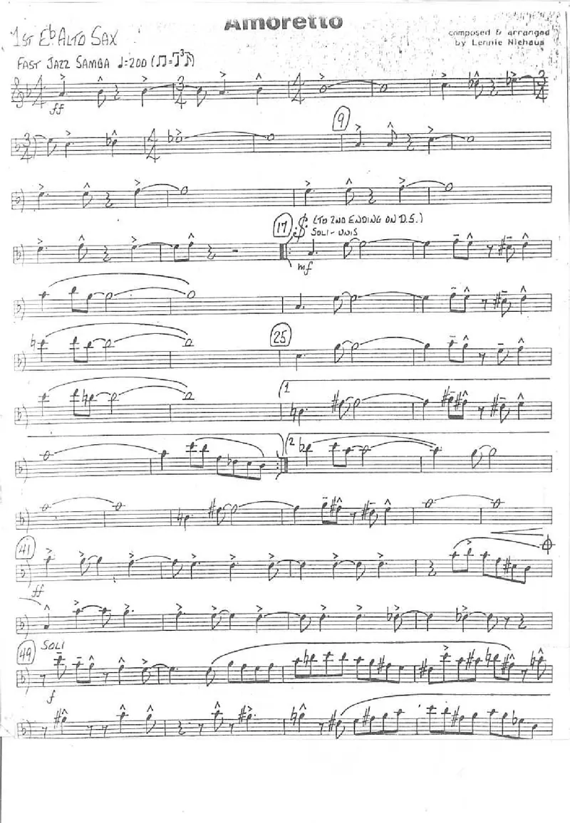 Amoretto score preview