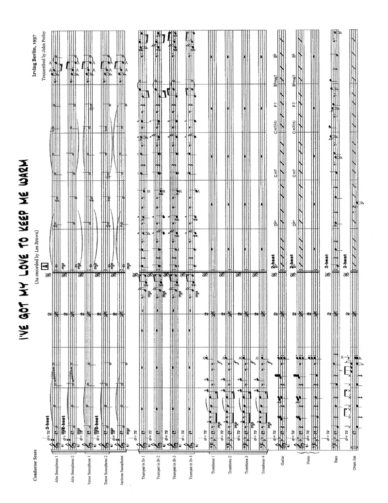 I've Got My Love To Keep Me Warm score preview