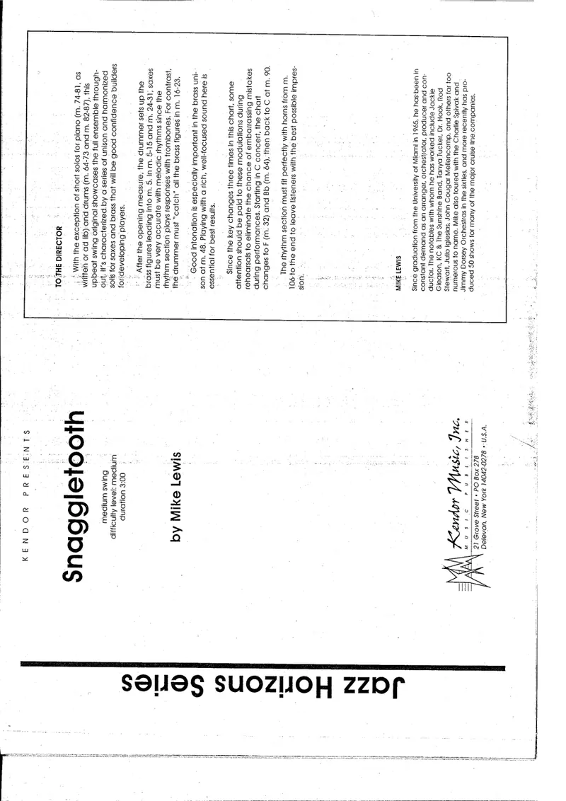 Snaggletooth score preview