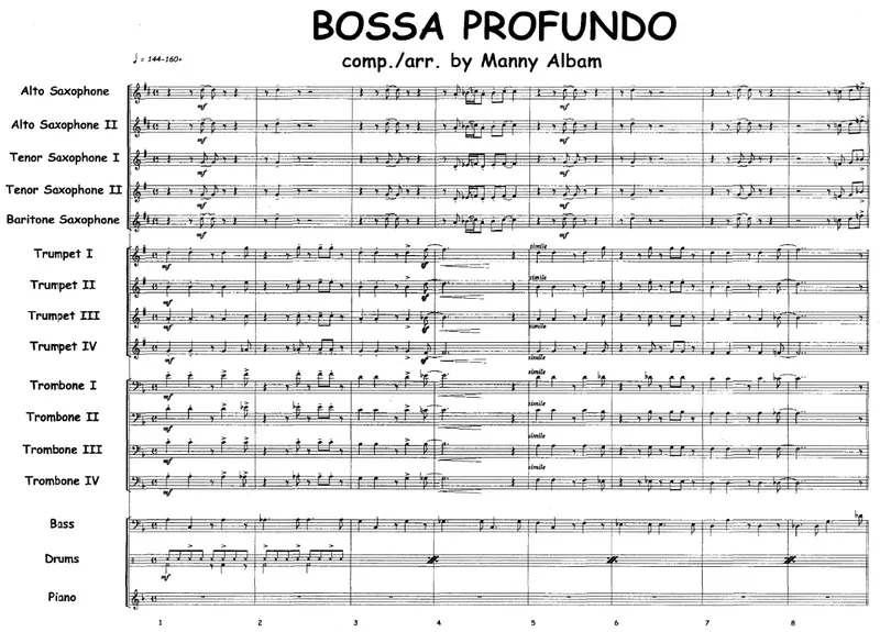 Bossa Profundo score preview