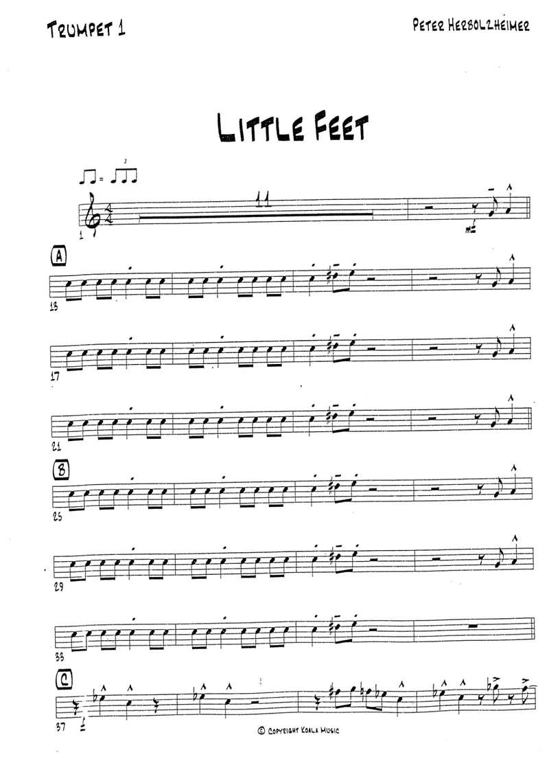 Little Feet score preview