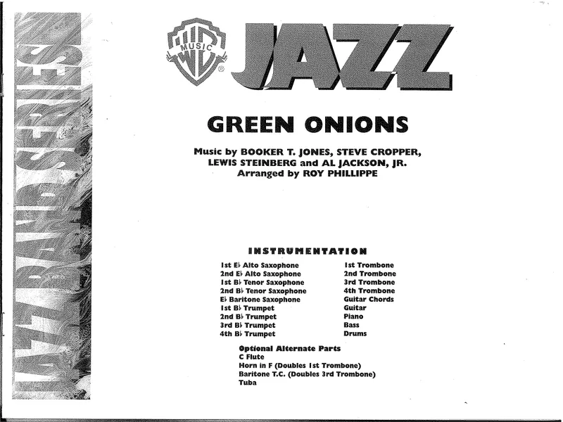 Green Onions score preview