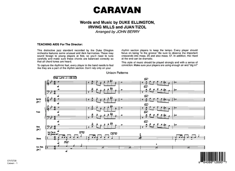 Caravan score preview