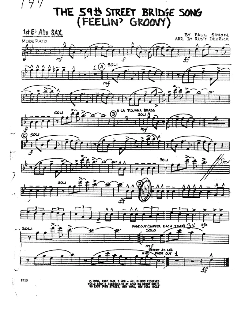 59 th St Bridge Song score preview