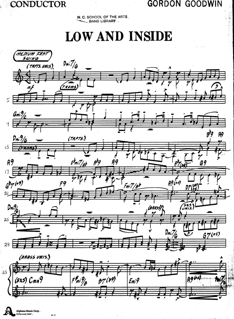 Low And Inside score preview