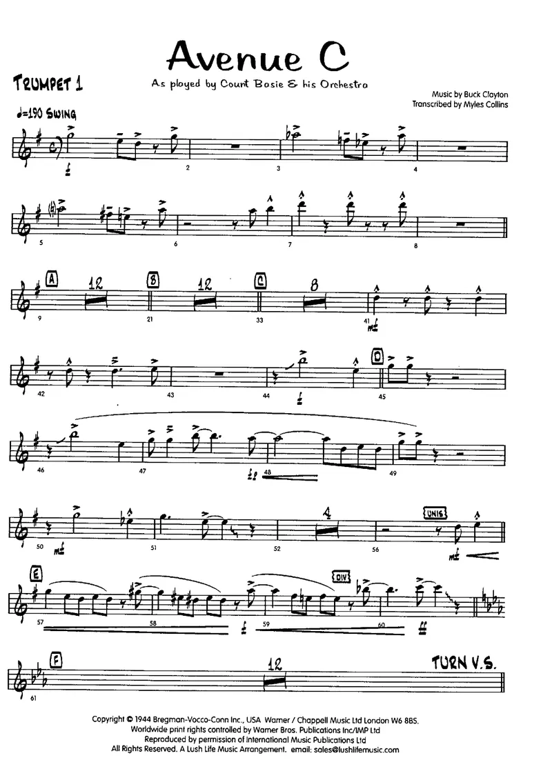 Avenue C score preview