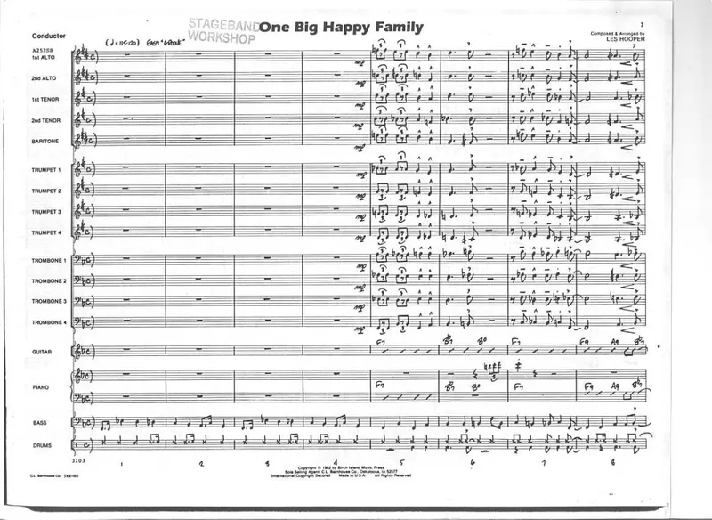 One Big Happy Family score preview