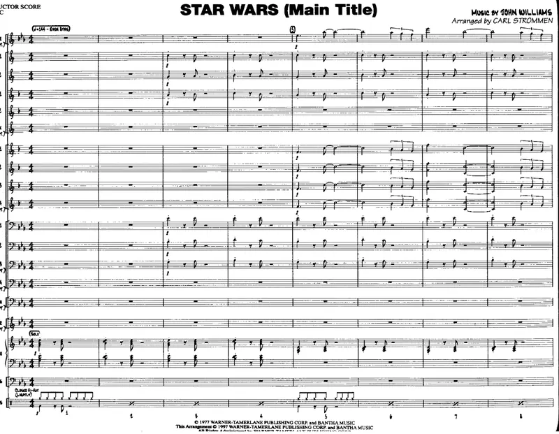 Star Wars score preview