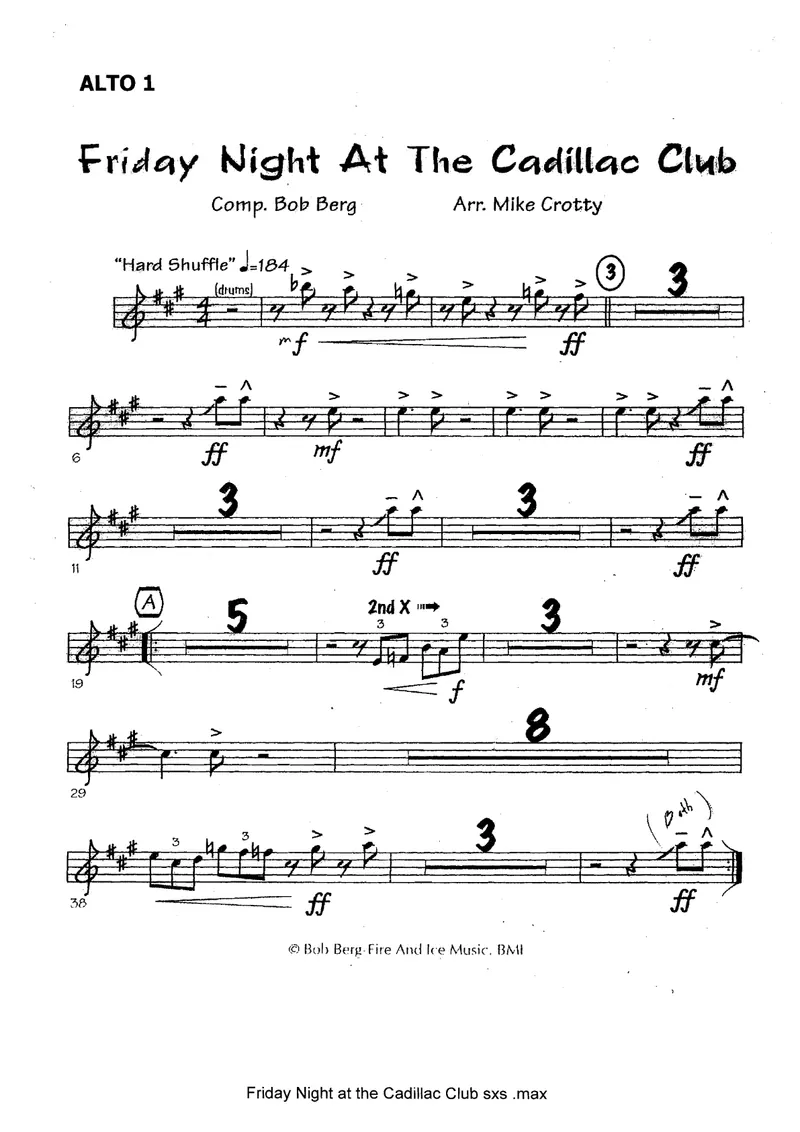 Friday Night At T he Cadillac Club score preview