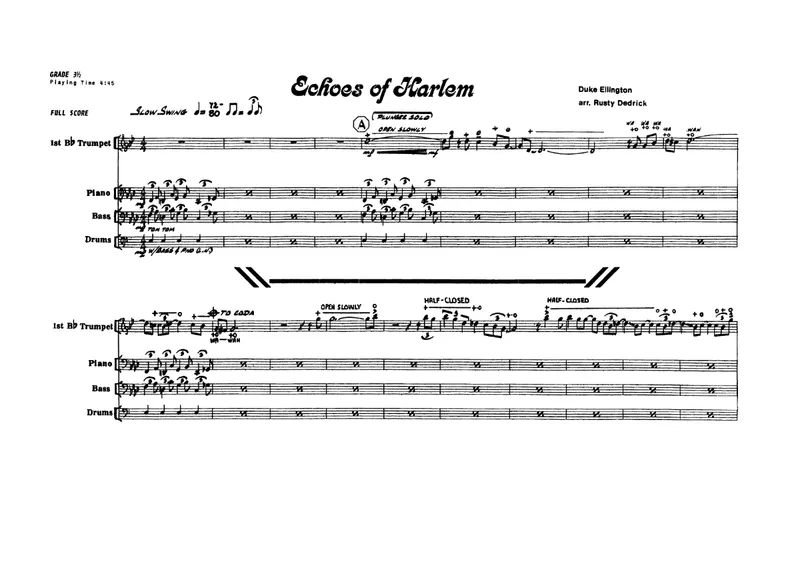 Echoes Of Harlem score preview