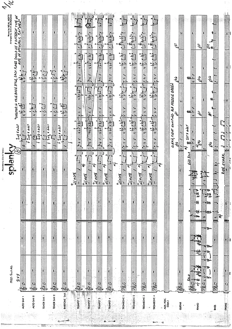 Splanky score preview