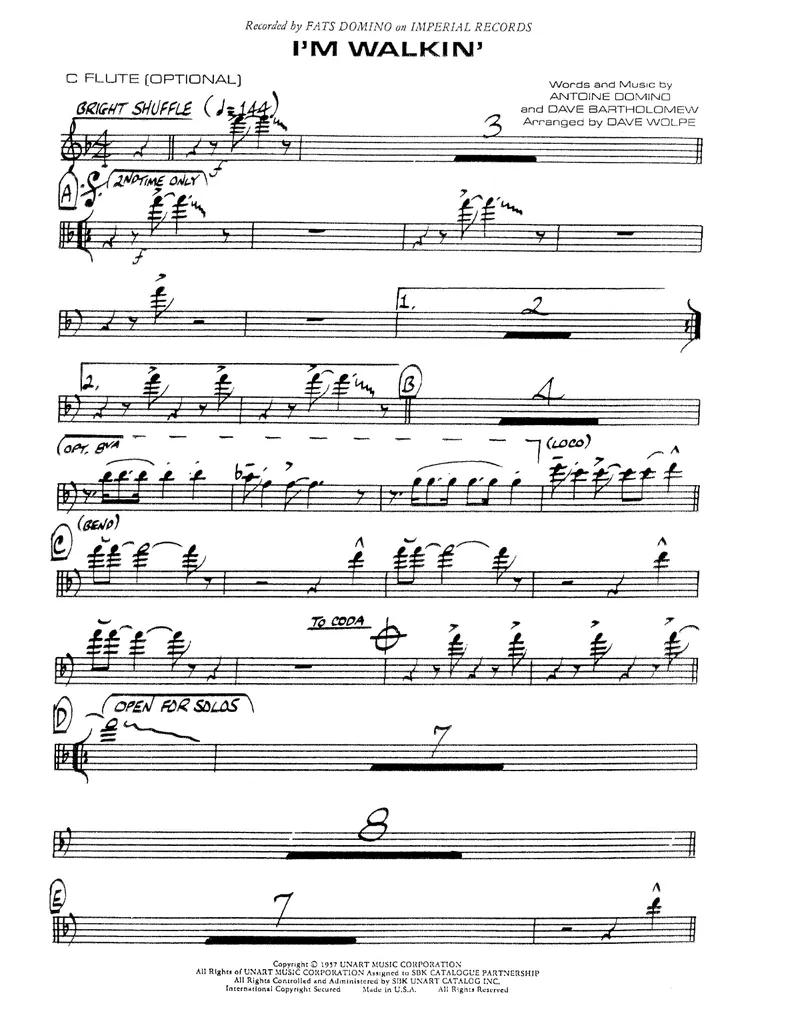 I'm Walkin preview page 1