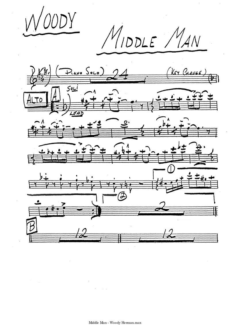 Middle Man (Nat Pierce) W.Herman score preview