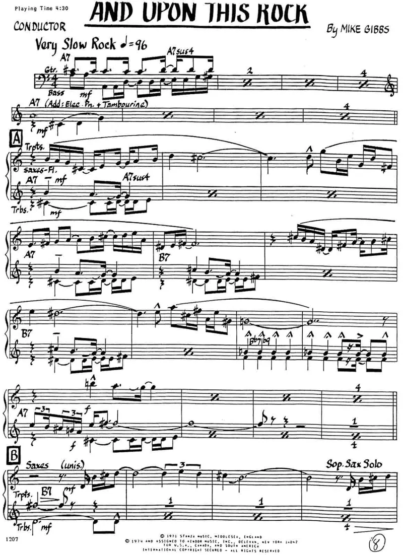 And Upon The Rock score preview