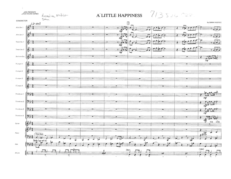 A Little Happiness score preview