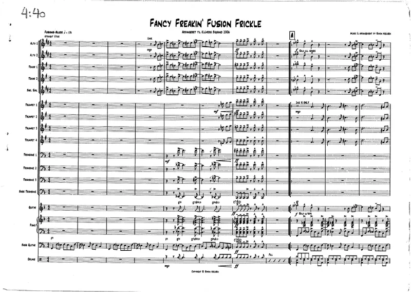 Fancy Freakin' Fusion Frickle score preview