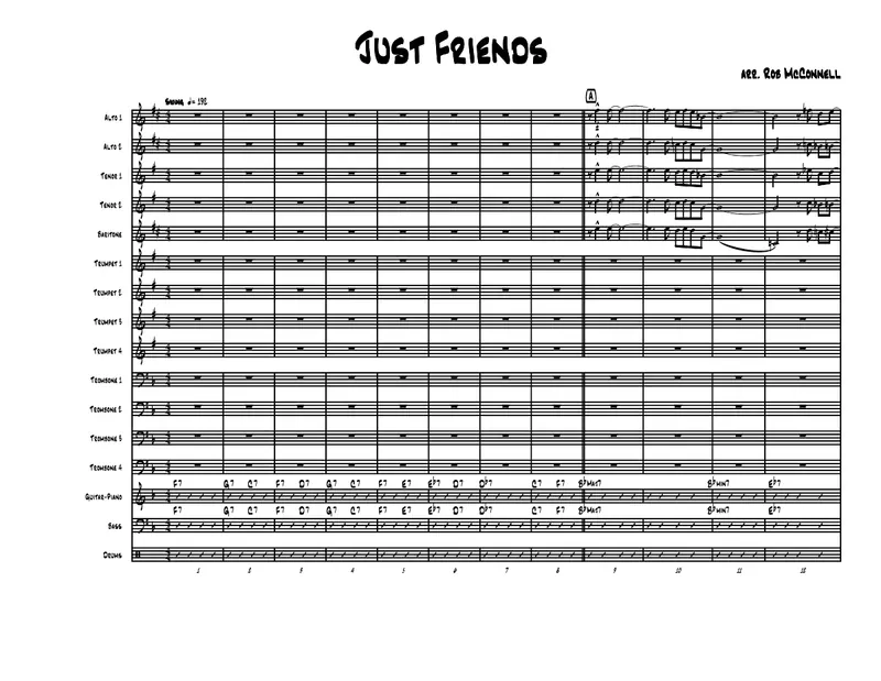 Just Friends score preview