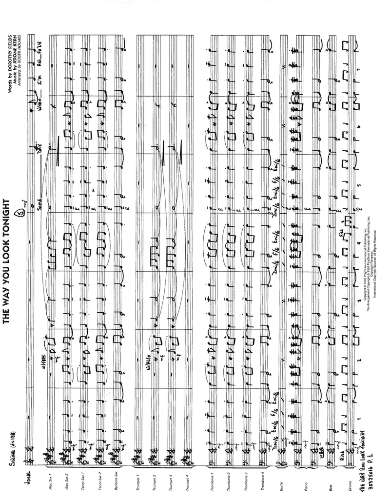 The Way You Look Tonight score preview