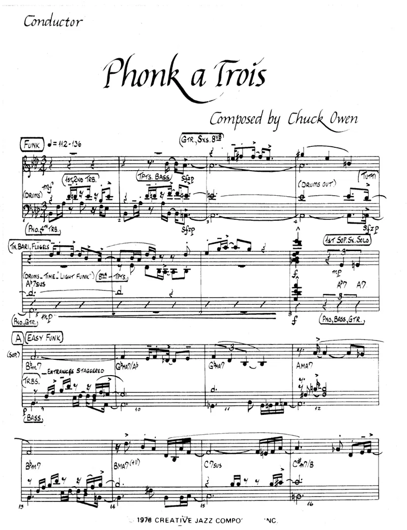 Phonk A Trois score preview