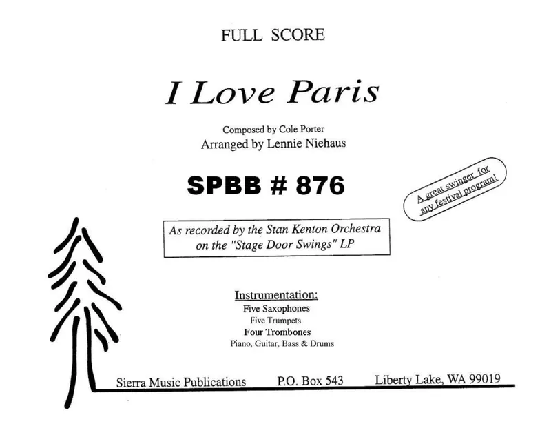 I Love Paris score preview