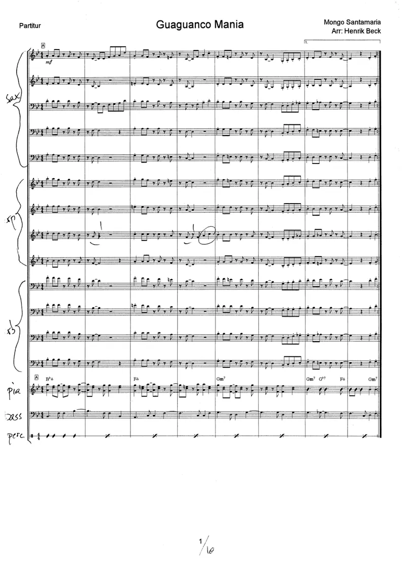 Guaguanco Mania (Р.Beck) score preview
