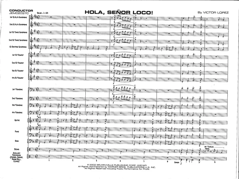 Hola, Senor Loco! score preview
