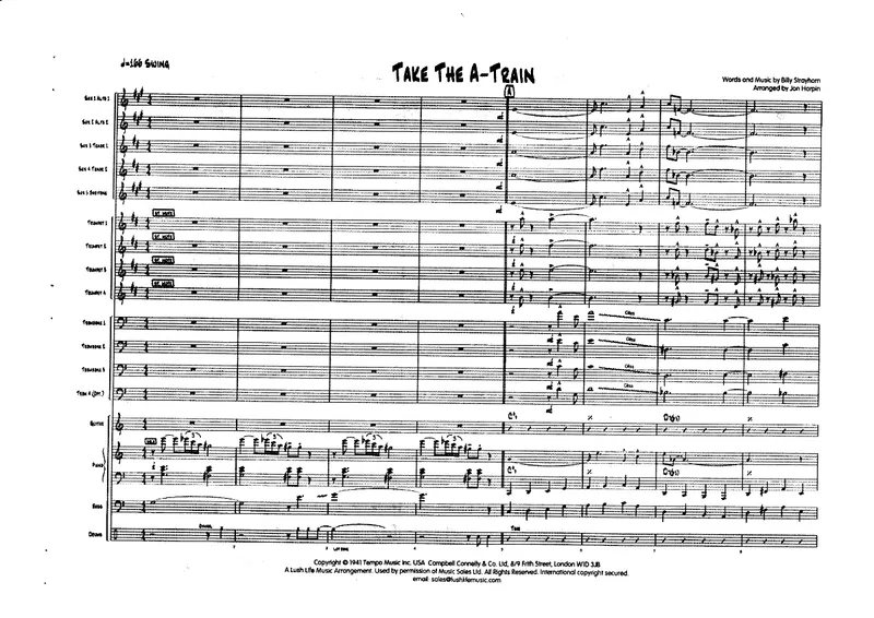 Take The A Train score preview