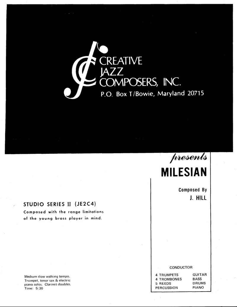 Milesian score preview