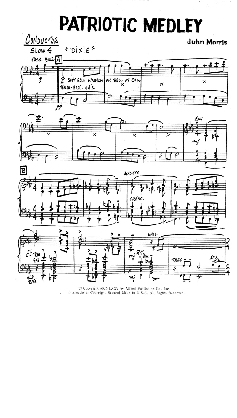 Patriotic Medley score preview