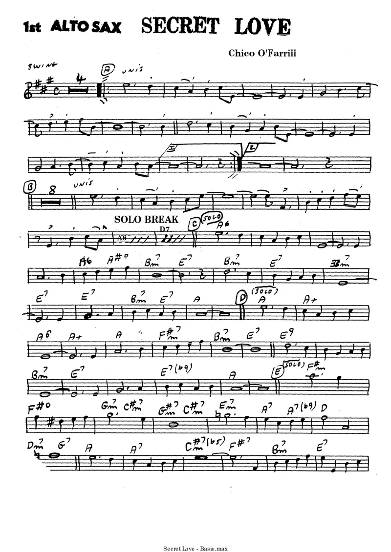 Secret Love score preview