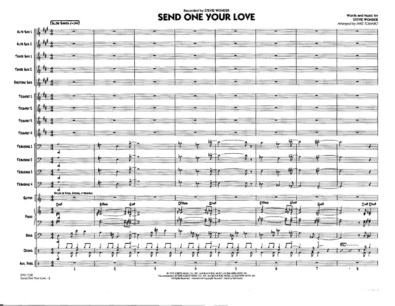 Send One Your Love score preview